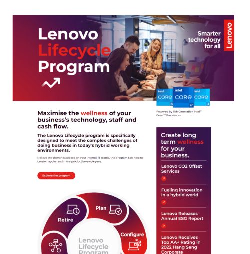 Lenovo Lifecycle